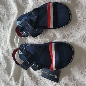 U.S. Polo Assn. Red White & Blue Sandals Size  8.5